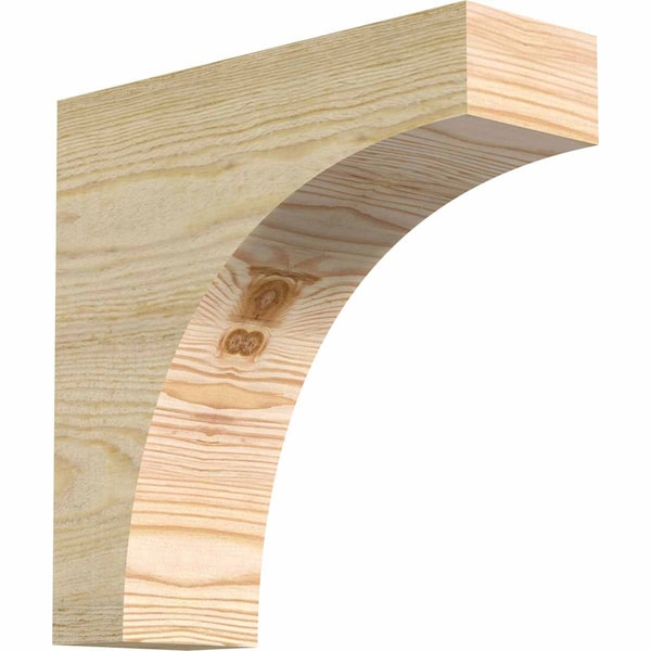 Ekena Millwork Huntington Rough Sawn Rafter Tail, Douglas Fir, 4"W x 12"H x 12"L RFT04X12X12HUN00RDF - main